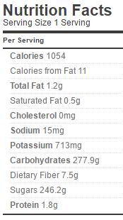 Apple Pie Fillling Nutrition Regular