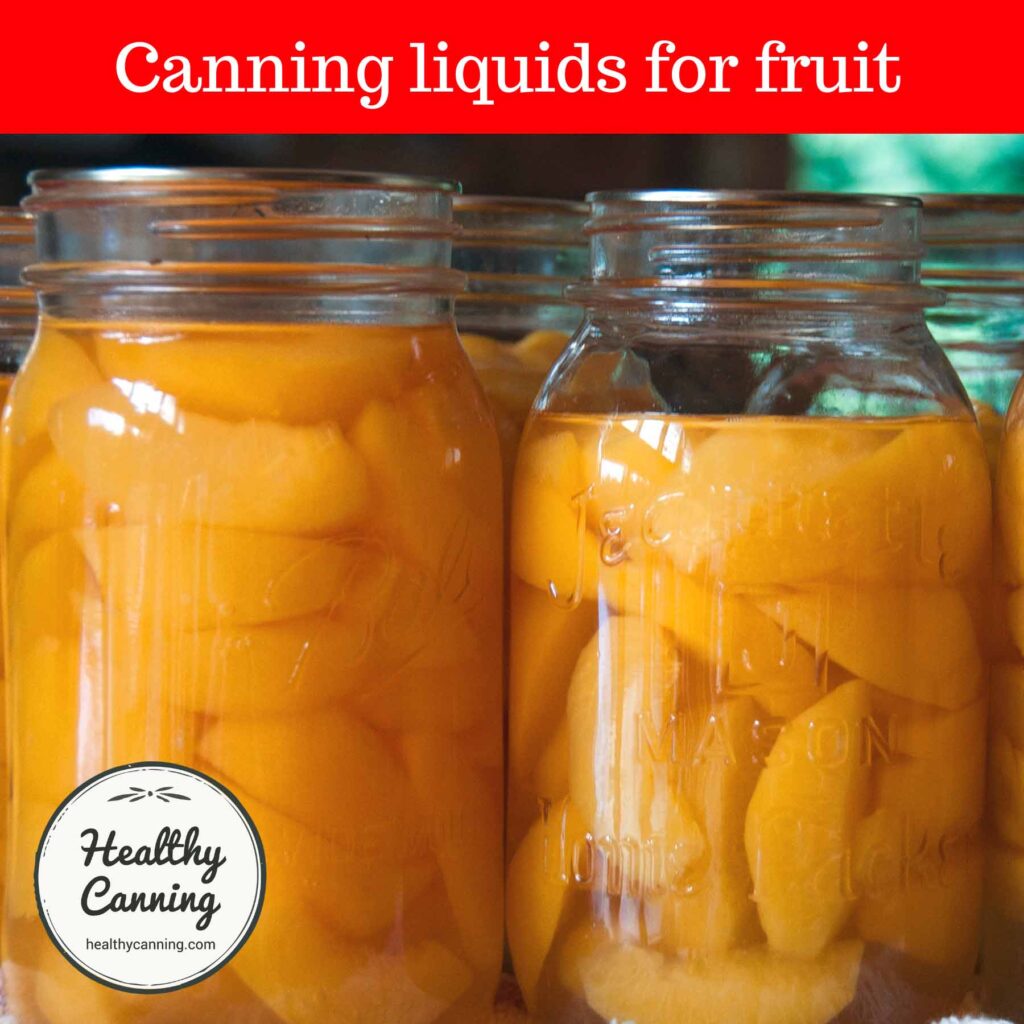 Jars of home-canned fruit