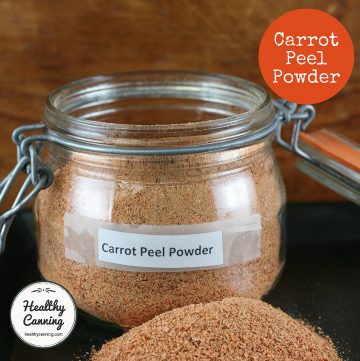 Carrot peel powder