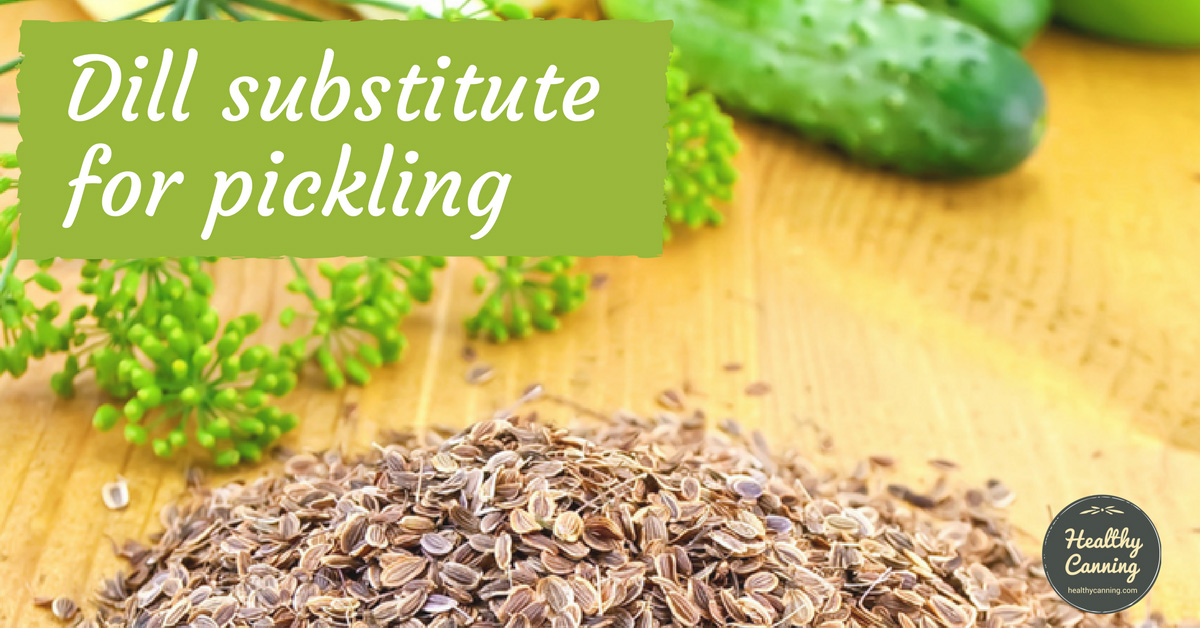Dill substitute for pickling Healthy Canning in Partnership with
