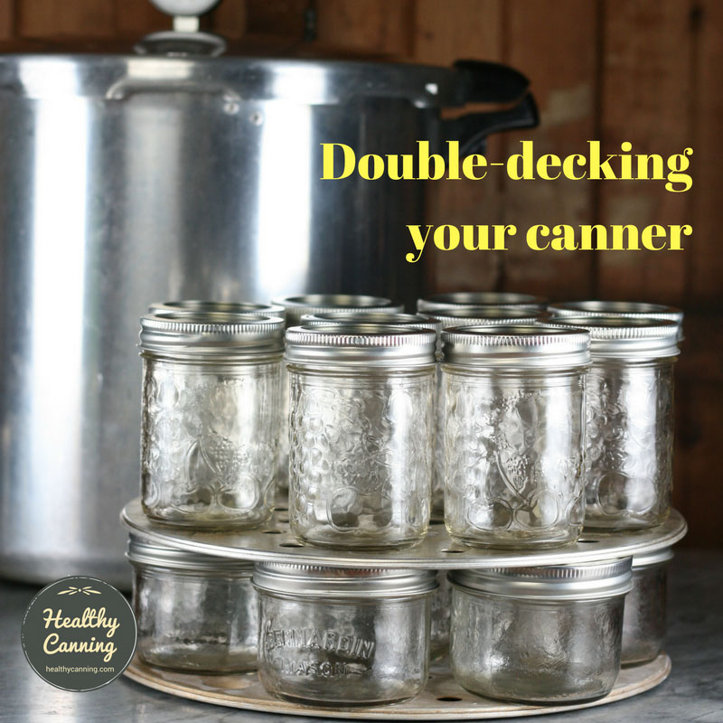 Double-decking in canners