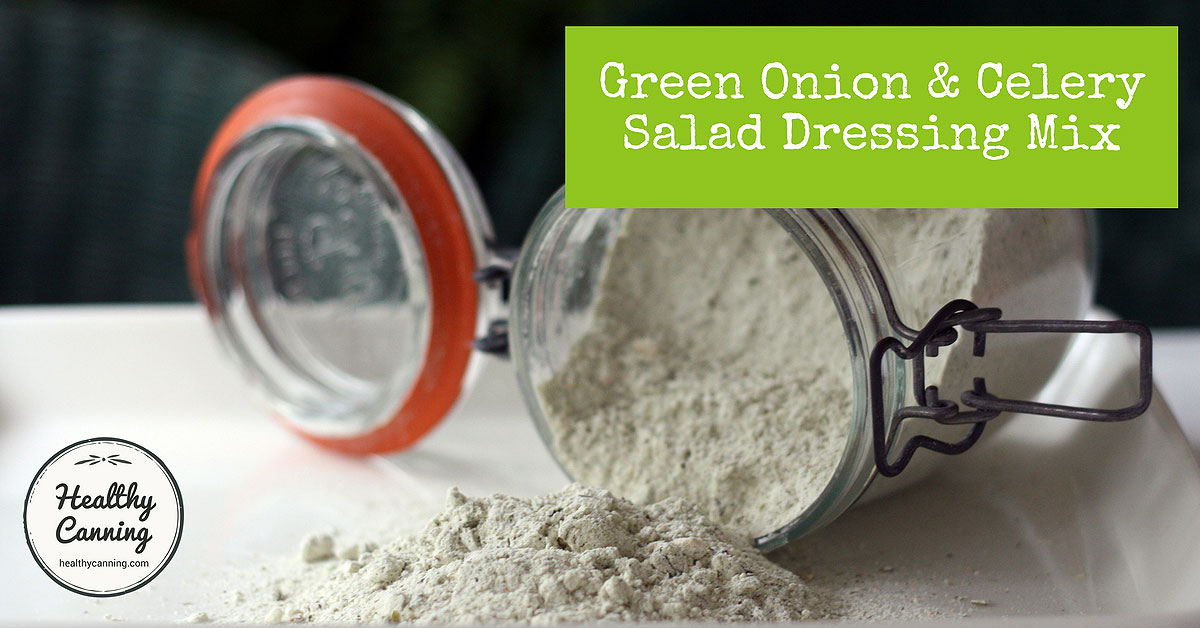 Green Onion & Celery Salad Dressing Mix Healthy Canning in