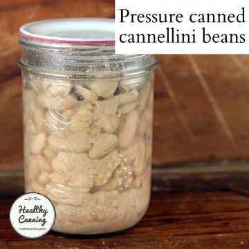 Pressure canned cannellini beans