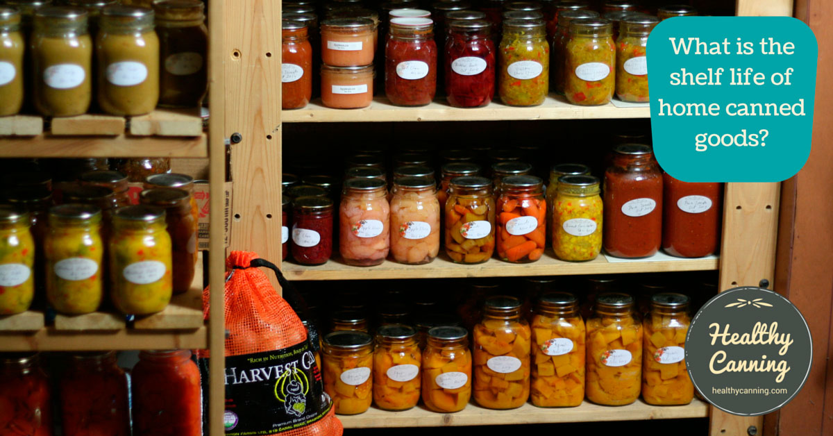 Home Canning Shelf Life Chart