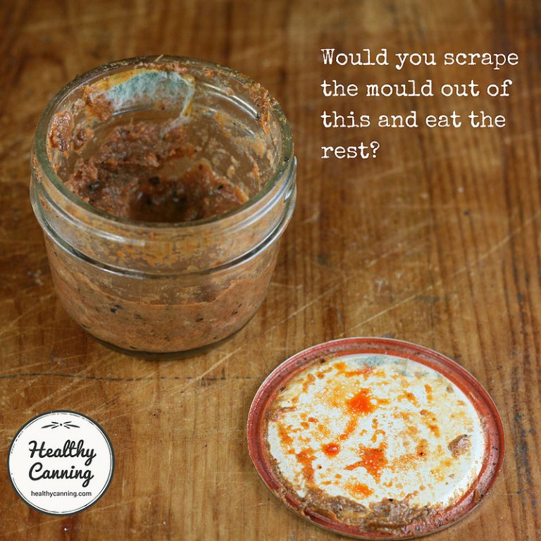 Mould on home preserves Healthy Canning in Partnership with Facebook