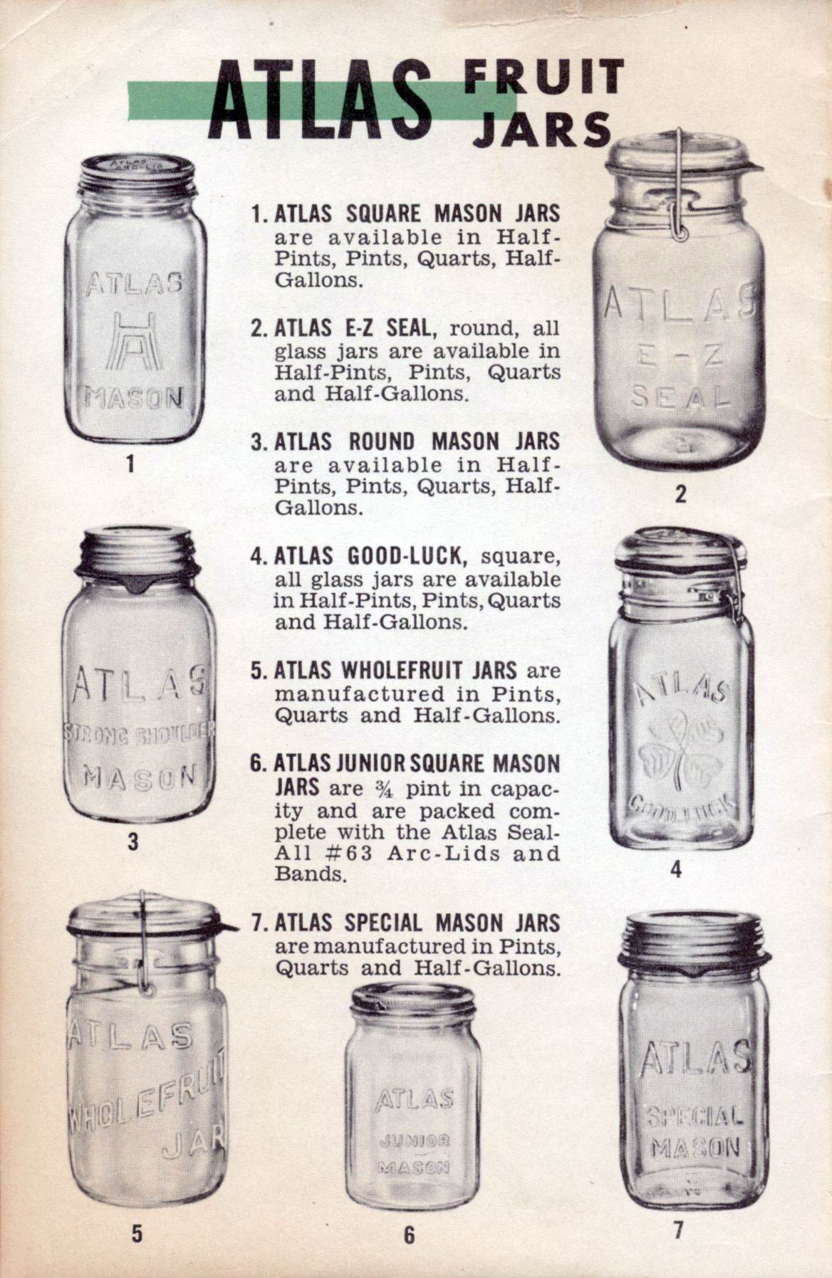 Mason Jar Dating Chart