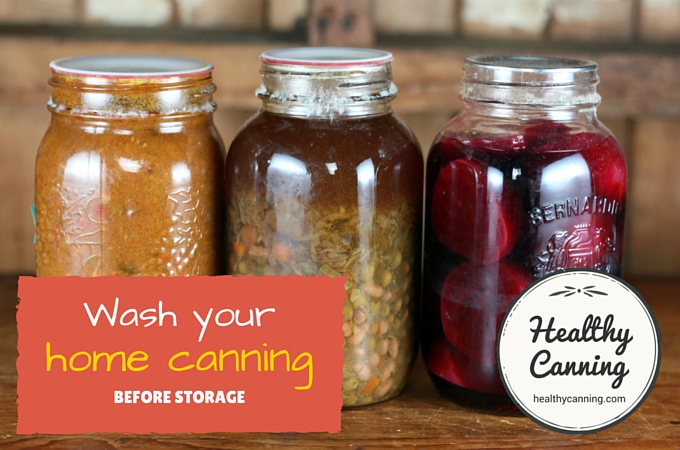 wash your canned goods before storing 002